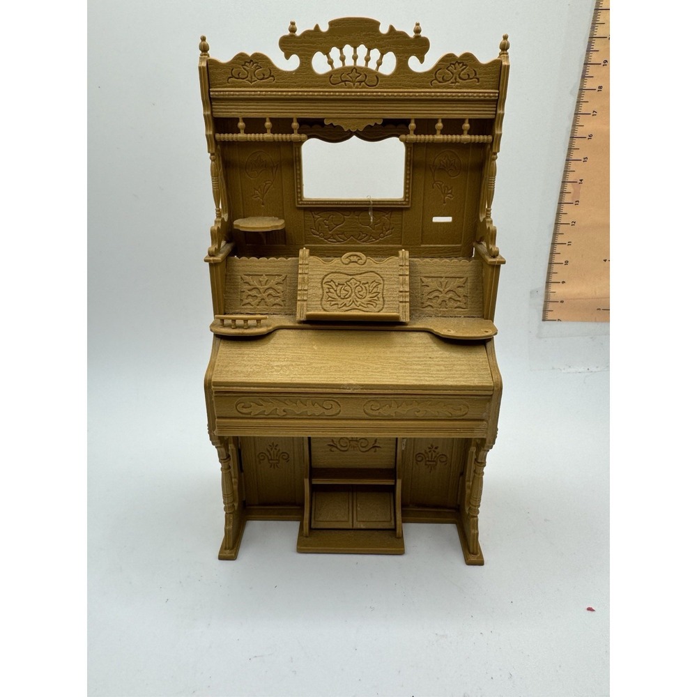 1:12 Chrysnbon Pump Organ‎ Dollhouse Miniature Assembled Working Lid